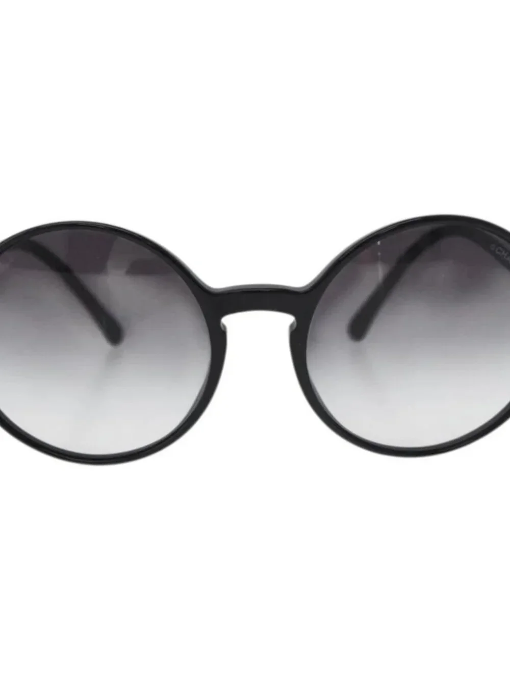 CHANEL Sunglasses plastic Black 5279-A CC Auth BA12282